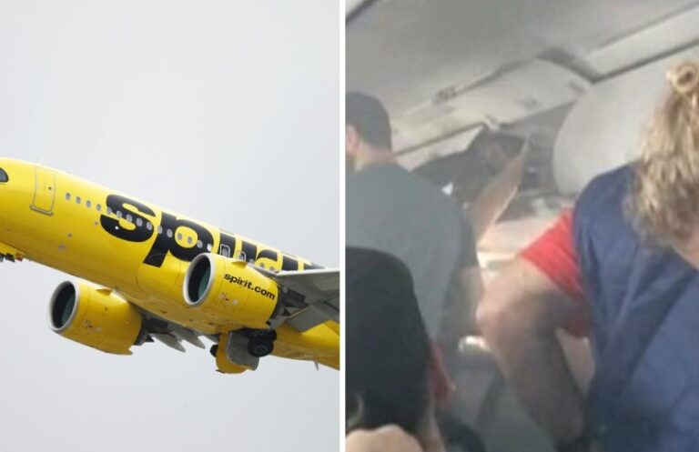 spirit airlines flight emergency landing